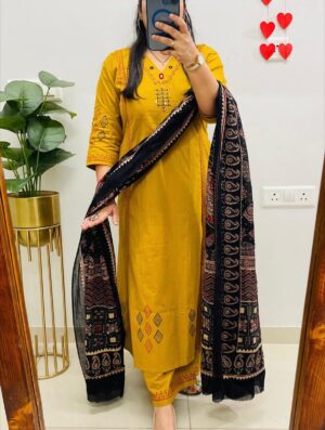 MWRF-PRINT-MUST-YELLOW-KURTA